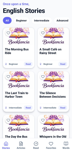 Booklancia App Words